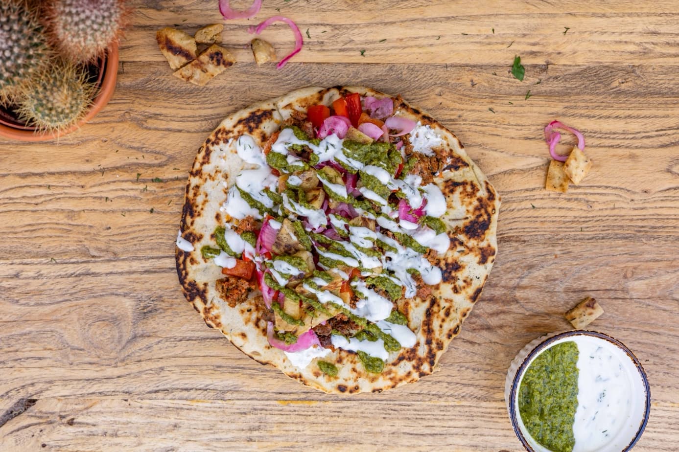 SPICY LAMB MEATBALLS PITA